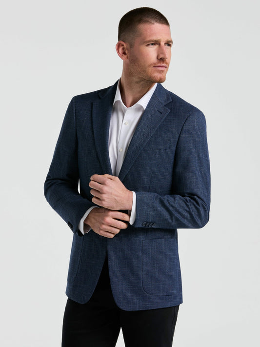 Perry Ellis Suits Mini Houndstooth Pattern Sportcoat
