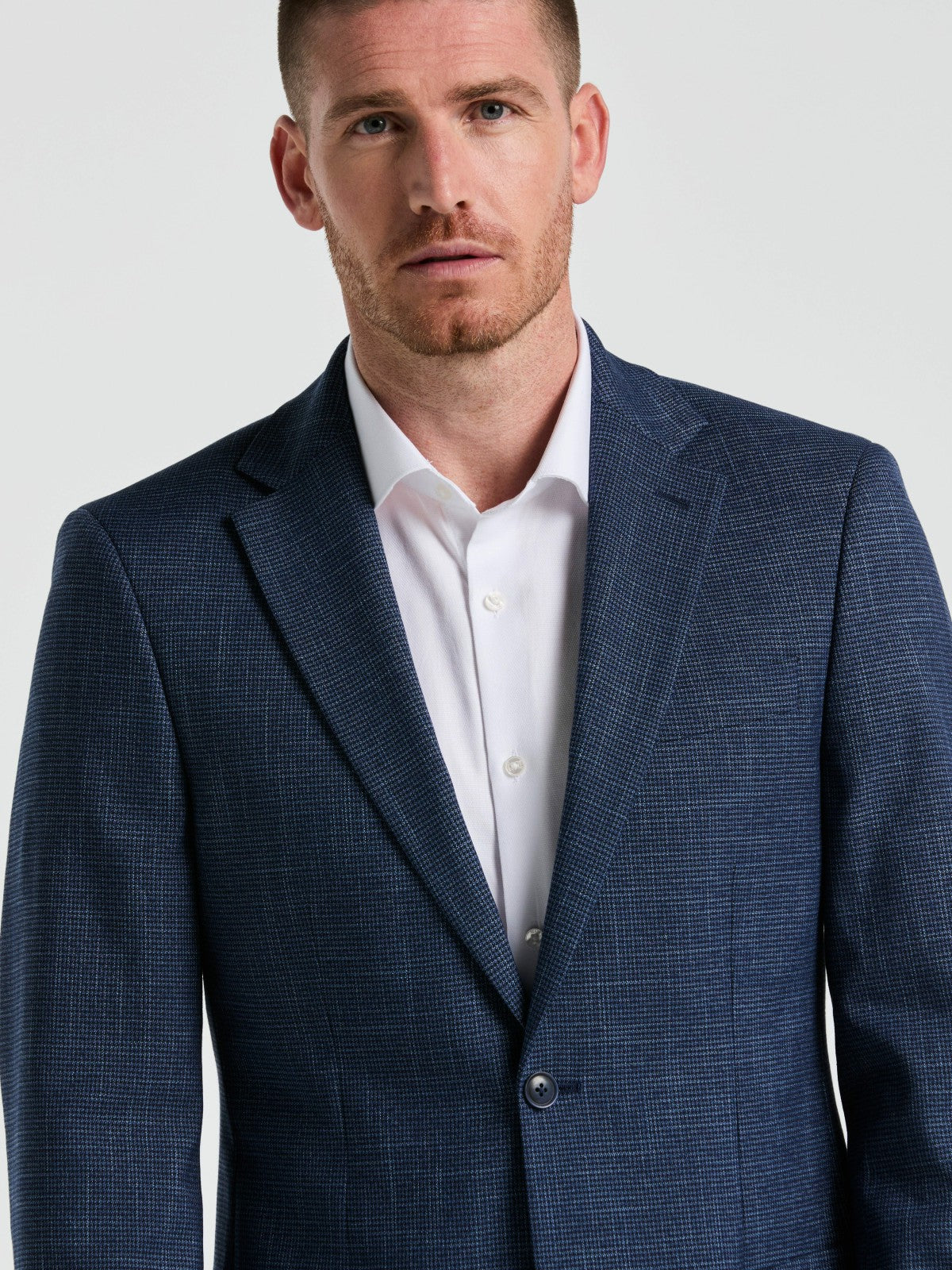 Perry Ellis Suits Mini Houndstooth Pattern Sportcoat