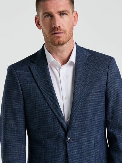Perry Ellis Suits Mini Houndstooth Pattern Sportcoat
