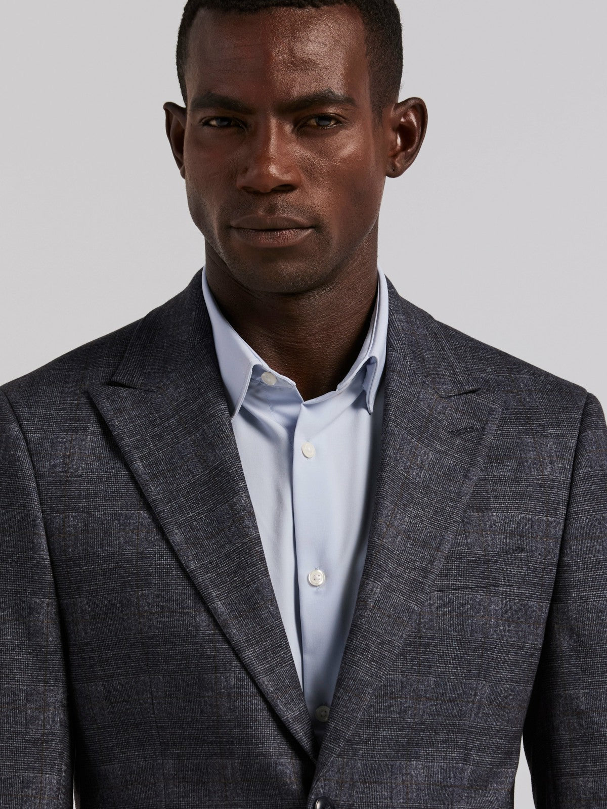 Perry Ellis Suits Plaid Knit Skinny Fit Sport Coat