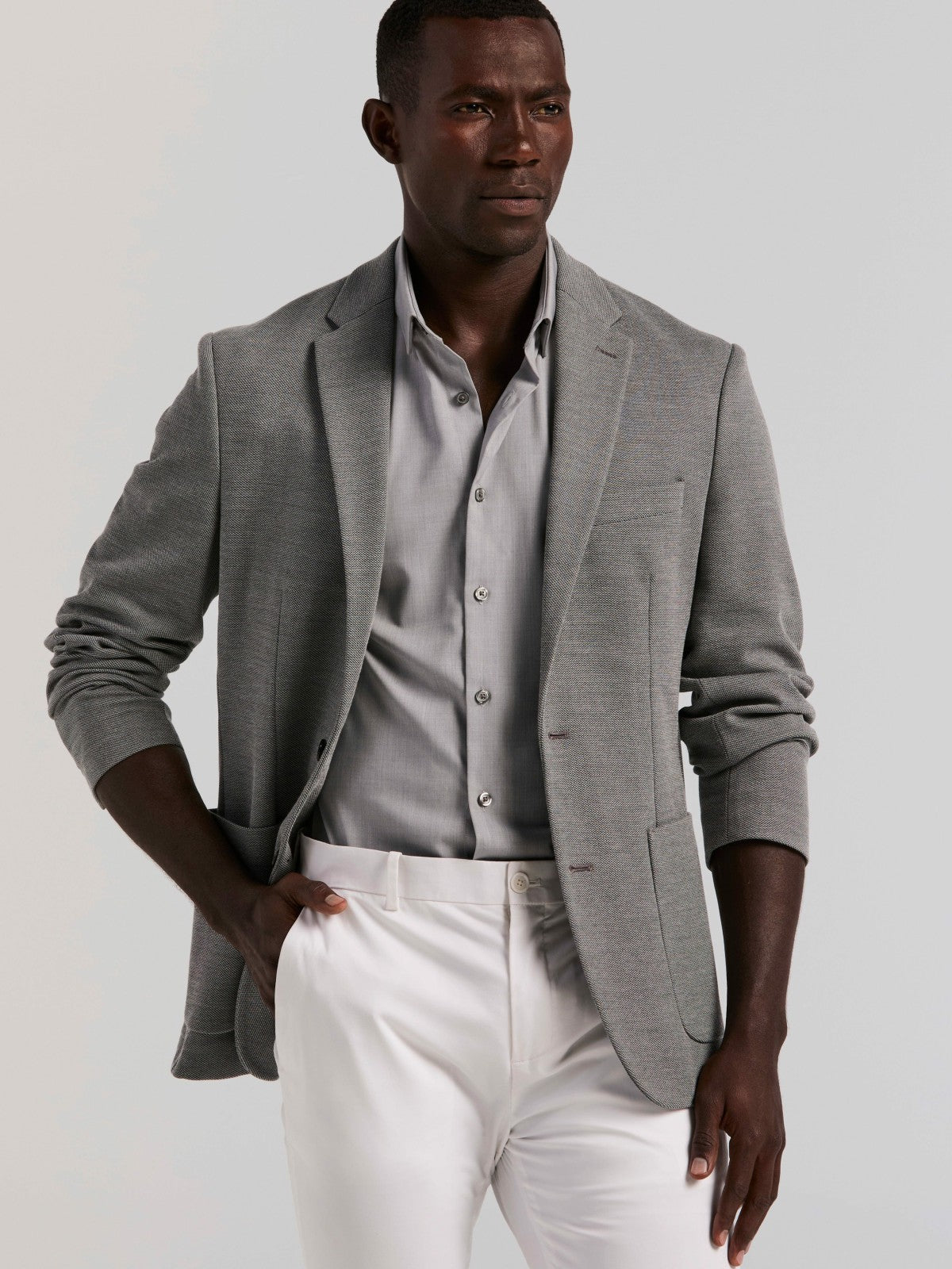 Perry Ellis Suits Slim Fit Unlined Textured Sportcoat