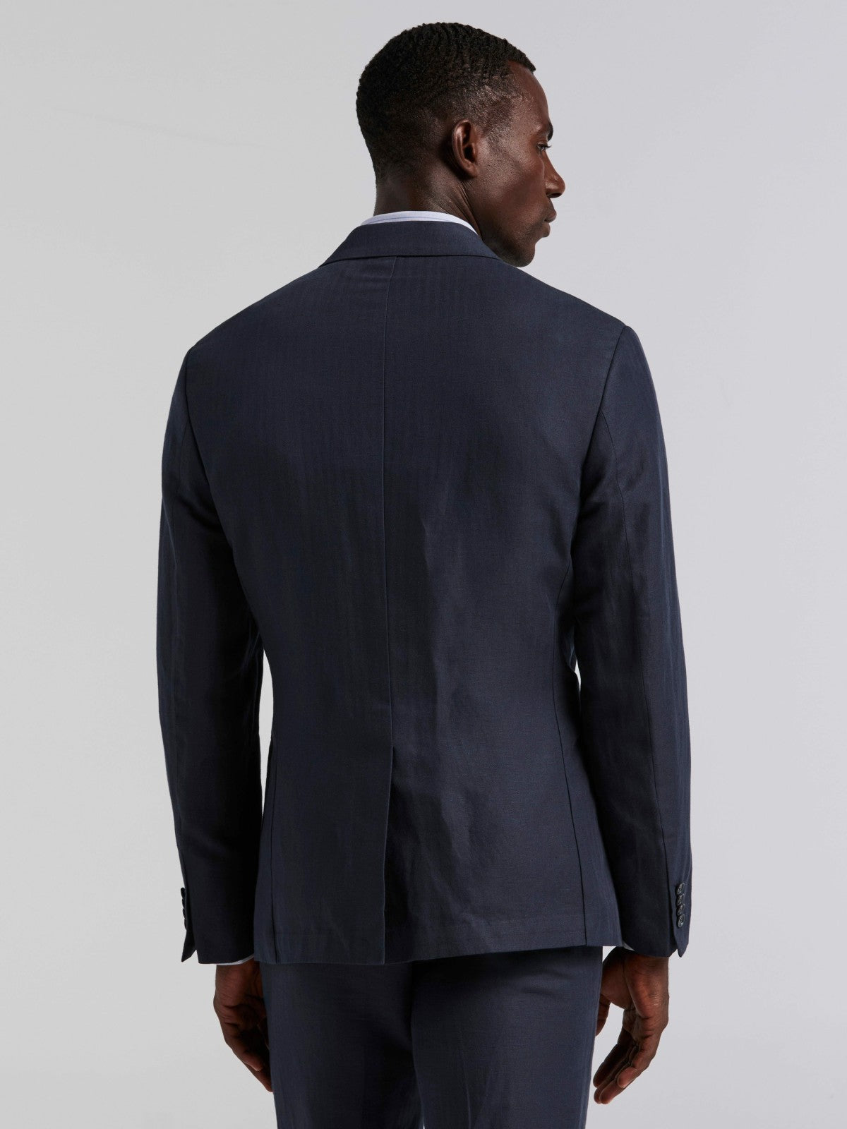 Perry Ellis Suits Linen Blend Herringbone Suit Jacket