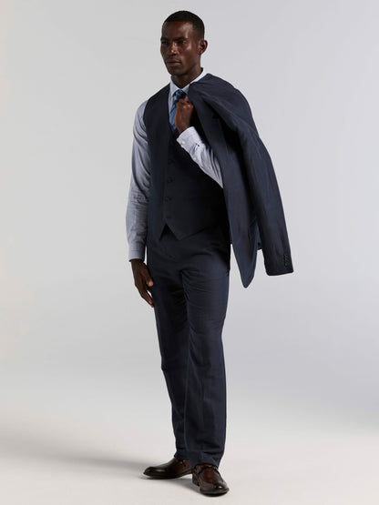 Perry Ellis Suits Linen Blend Herringbone Suit Jacket