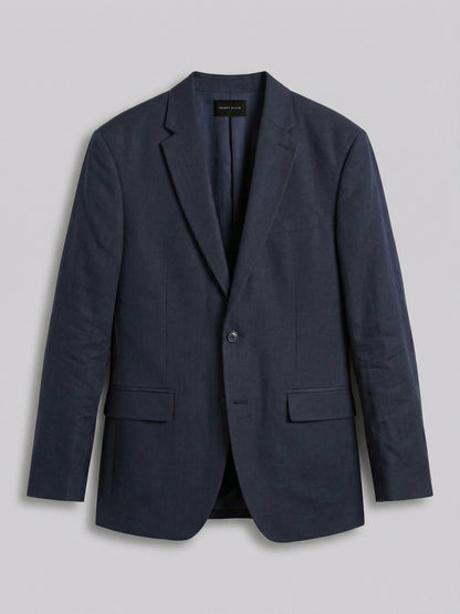 Perry Ellis Suits Linen Blend Herringbone Suit Jacket