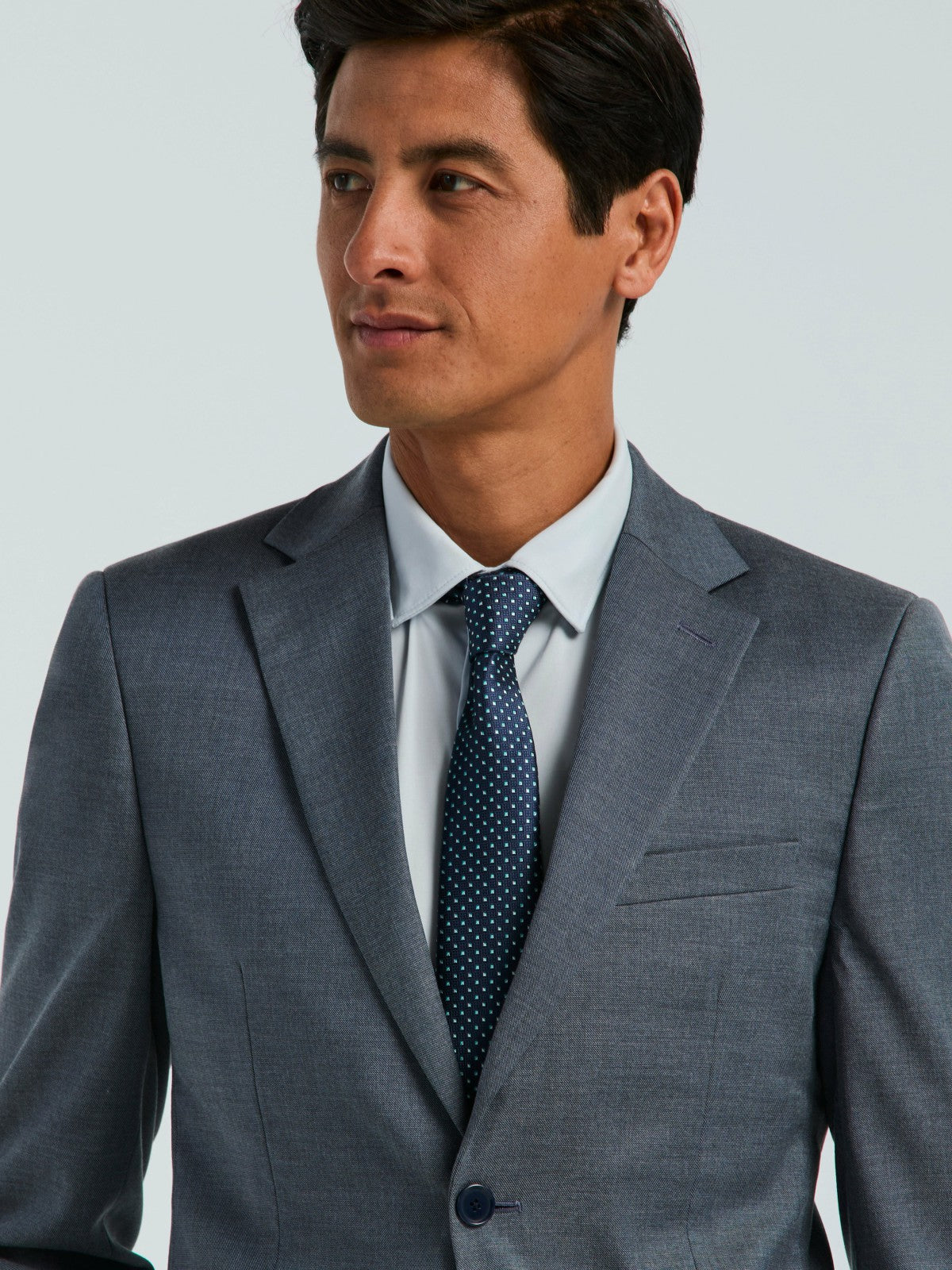 Perry Ellis Suits Skinny Fit Textured Suit Jacket