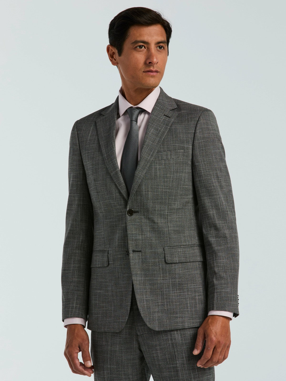 Perry Ellis Suits Skinny Fit Houndstooth Suit Jacket