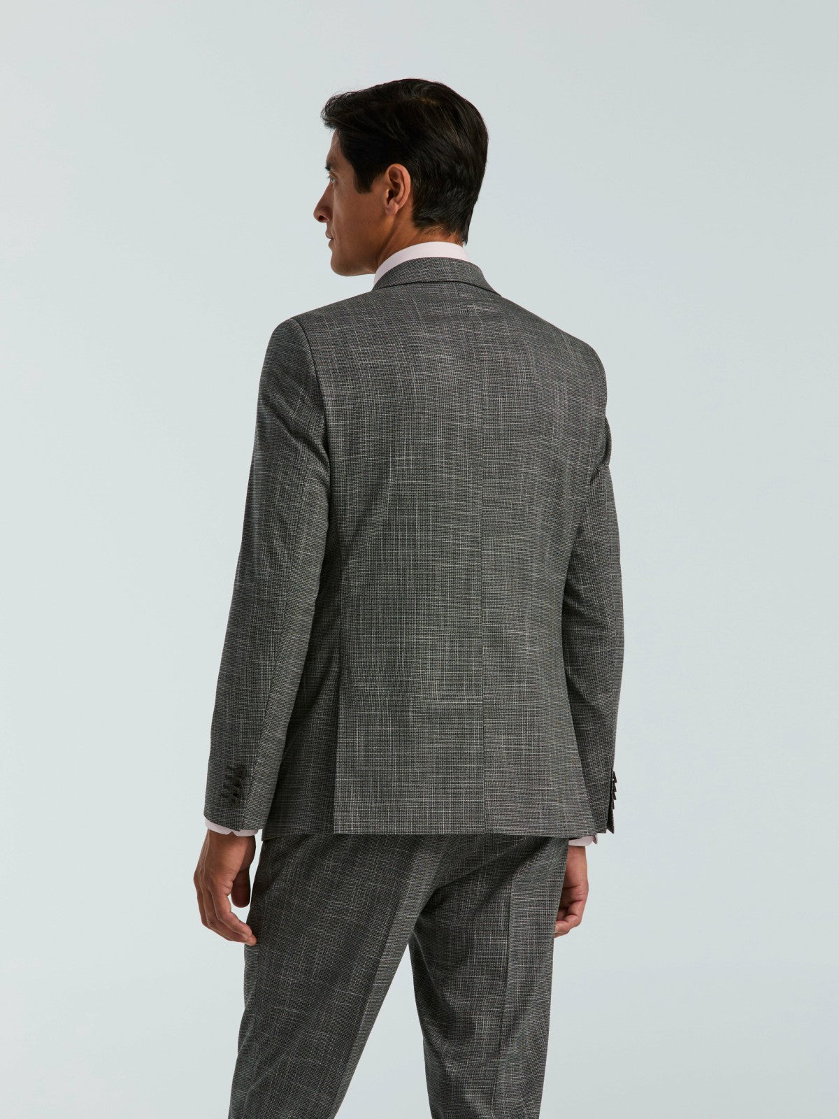 Perry Ellis Suits Skinny Fit Houndstooth Suit Jacket