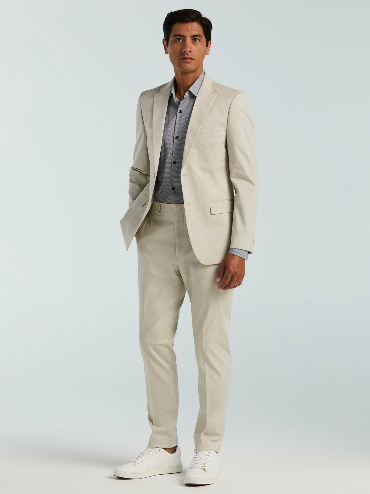 Perry Ellis Suits Skinny Fit Solid Suit Jacket