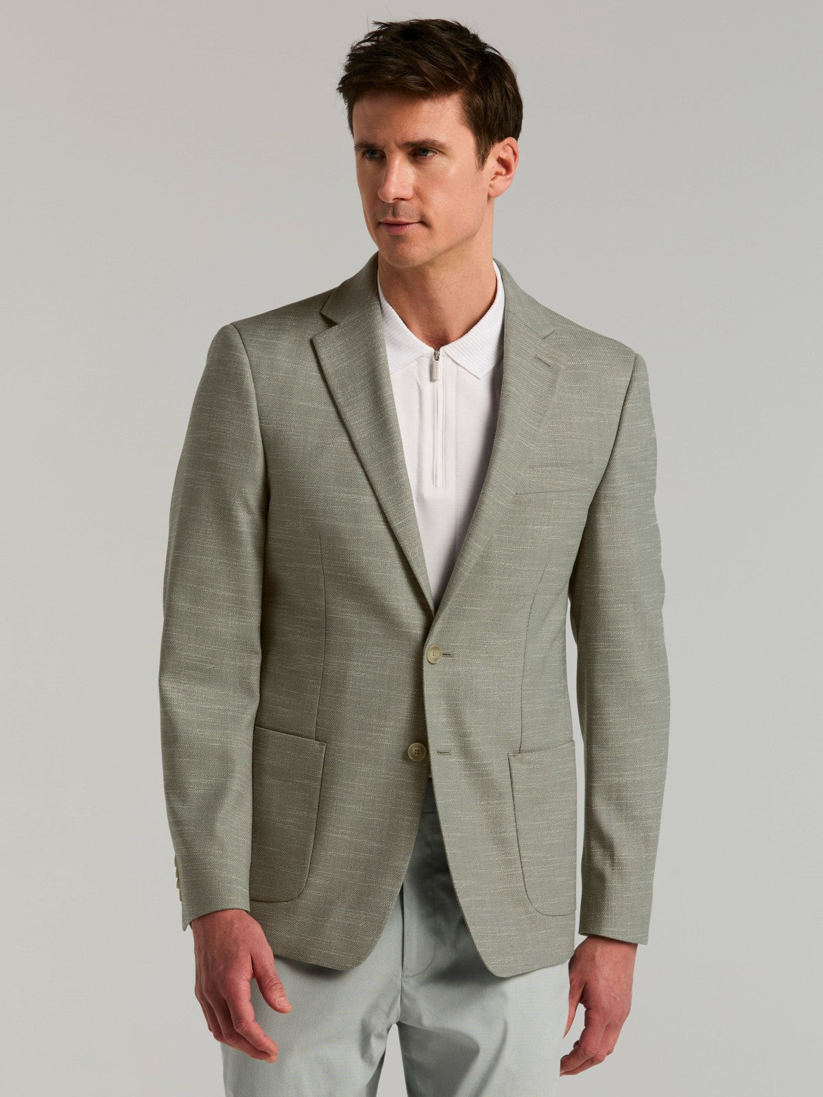 Perry Ellis Suits Slim Fit Textured Sport Coat