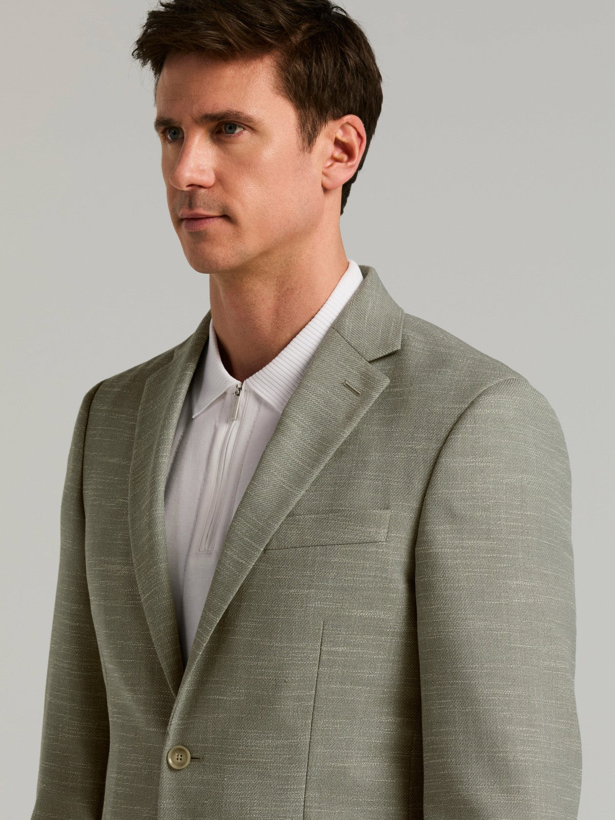 Perry Ellis Suits Slim Fit Textured Sport Coat