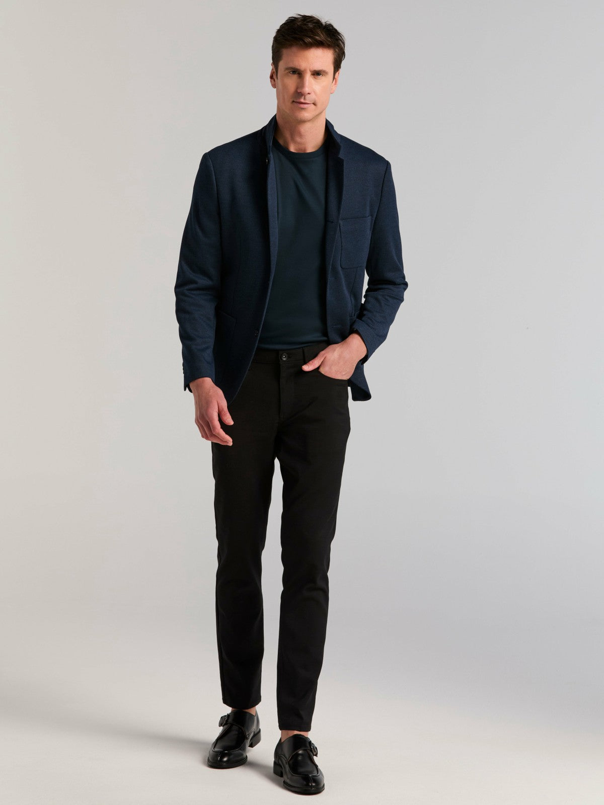 Perry Ellis Suits Slim Fit Jacquard Knit Sport Jacket