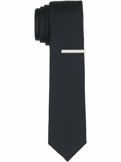 Perry Ellis Suits Solid Plain weave Micro Slim Tie