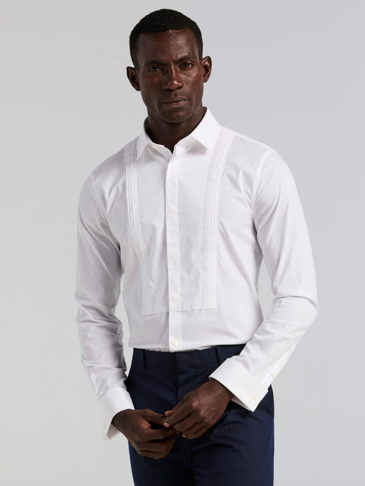 Perry Ellis Suits Slim Fit Tuxedo Dress Shirt