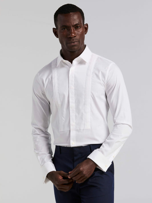 Perry Ellis Suits Slim Fit Tuxedo Dress Shirt