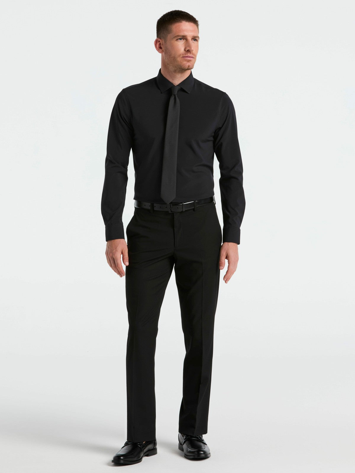 Perry Ellis Suits Performance Tech Solid Dress Shirt