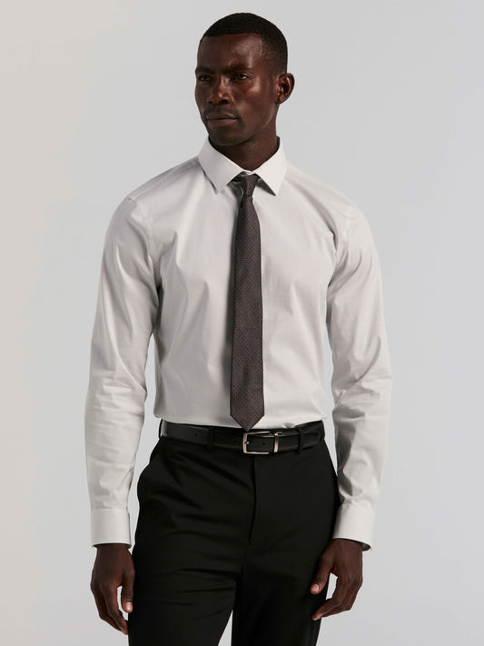 Perry Ellis Suits Slim Fit Dot Print Dress Shirt