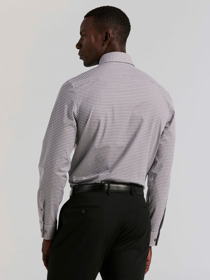 Perry Ellis Suits Slim Fit Gingham Cotton Dress Shirt