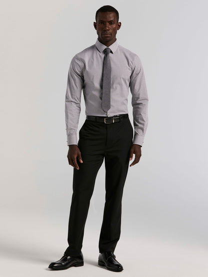 Perry Ellis Suits Slim Fit Gingham Cotton Dress Shirt