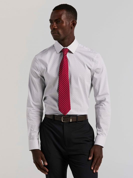 Perry Ellis Suits Slim Fit Dot Stripe Dress Shirt