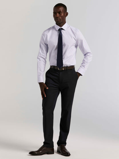Perry Ellis Suits Cotton Mini Plaid Slim Fit Dress Shirt