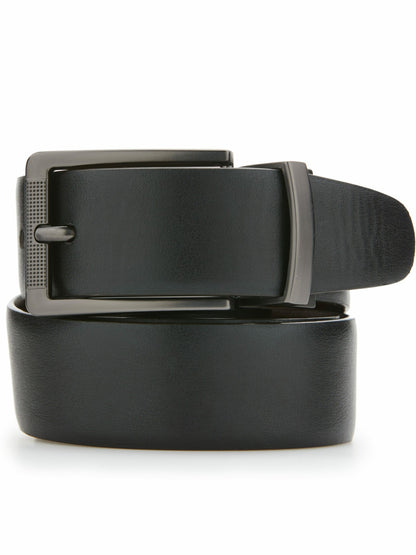 Perry Ellis Suits Burnished Reversible Leather Belt