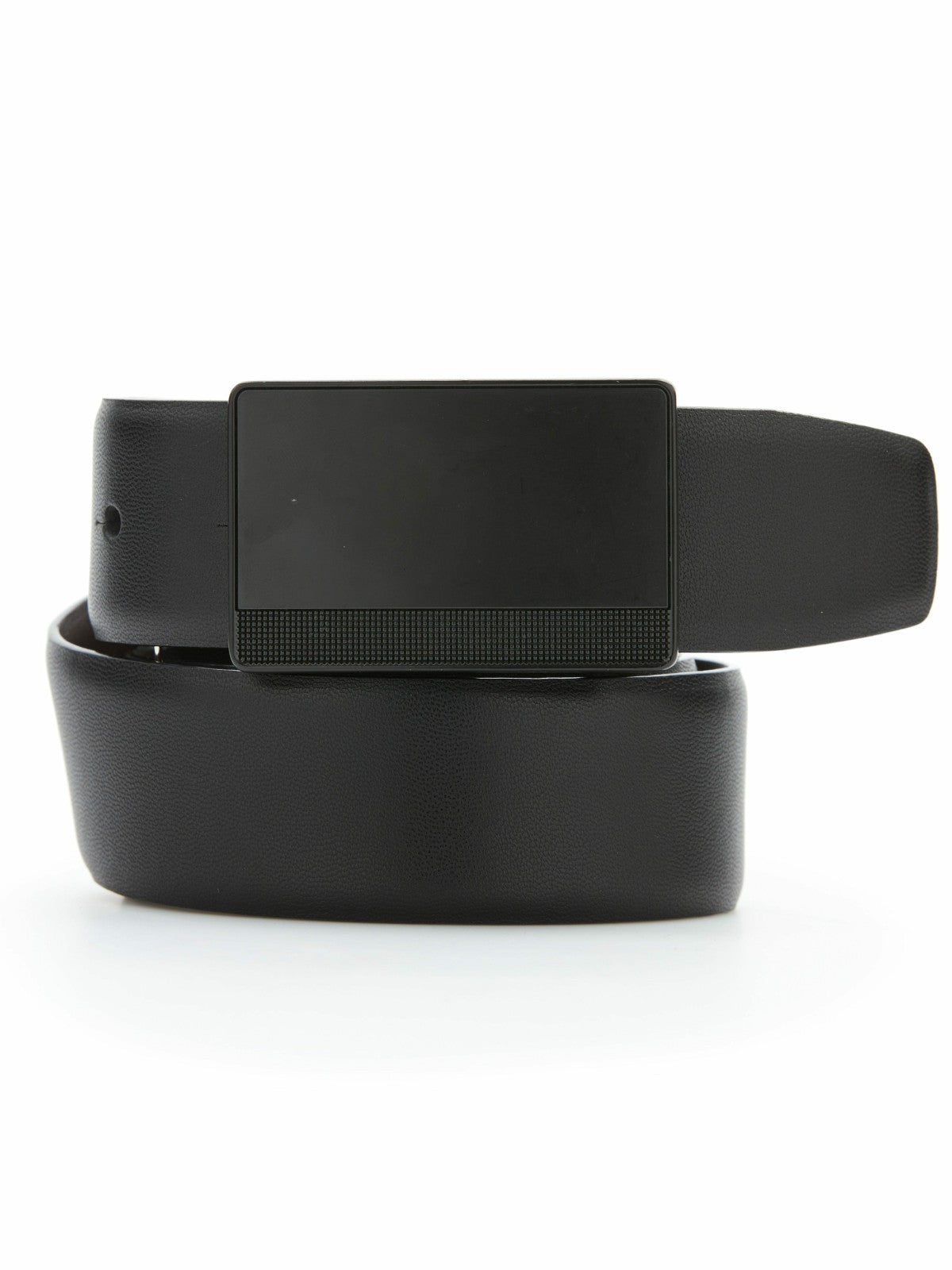 Perry Ellis Suits|Shoes Reversible Leather Belt with Black Pattern Plaque
