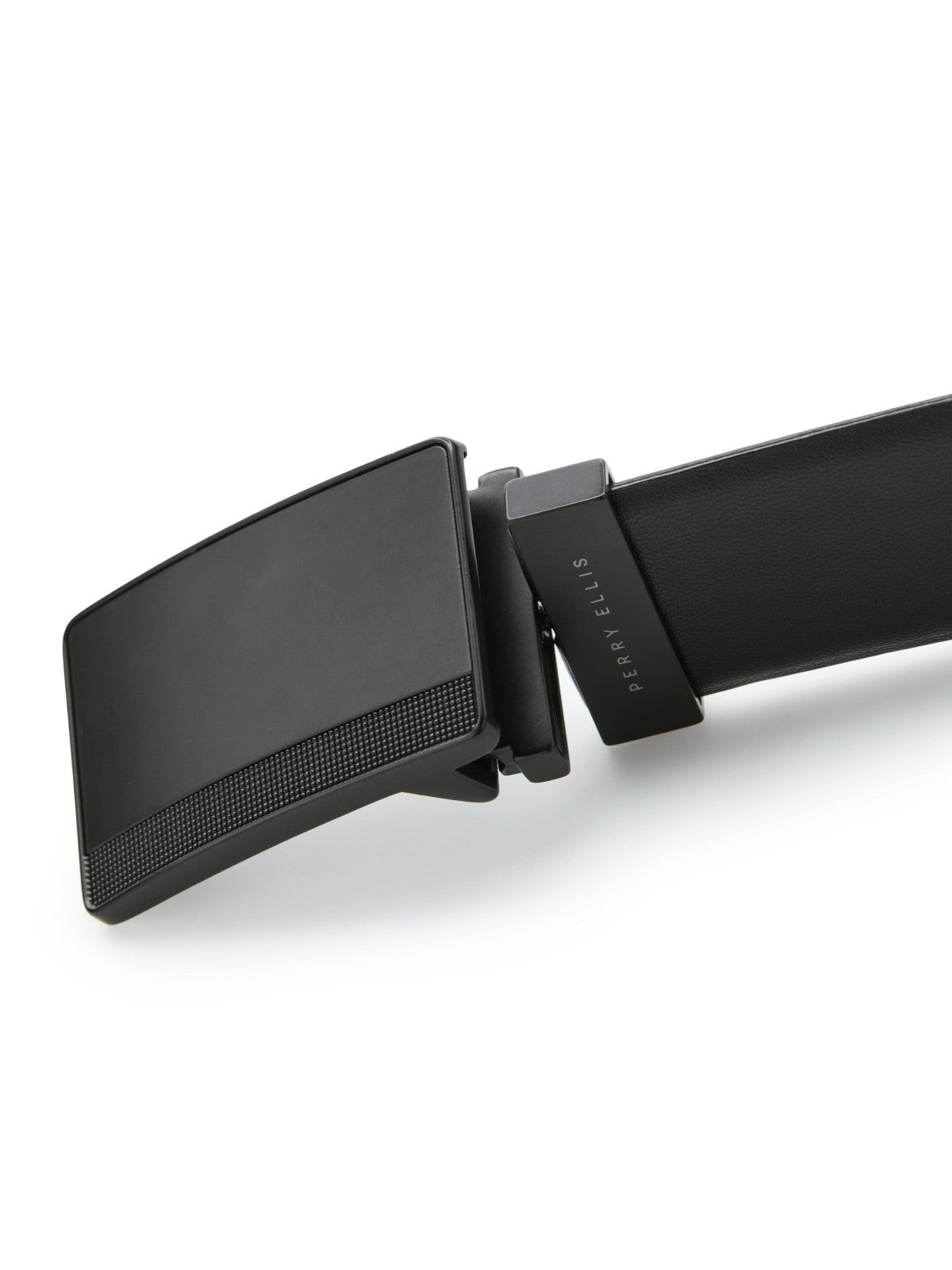 Perry Ellis Suits|Shoes Reversible Leather Belt with Black Pattern Plaque