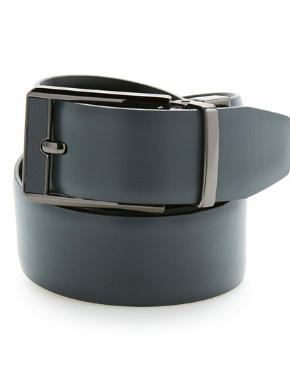 Perry Ellis Suits Carbon Leather Reversible Belt