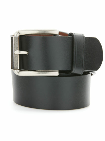 Perry Ellis Suits Hex Roller Buckle Leather Belt