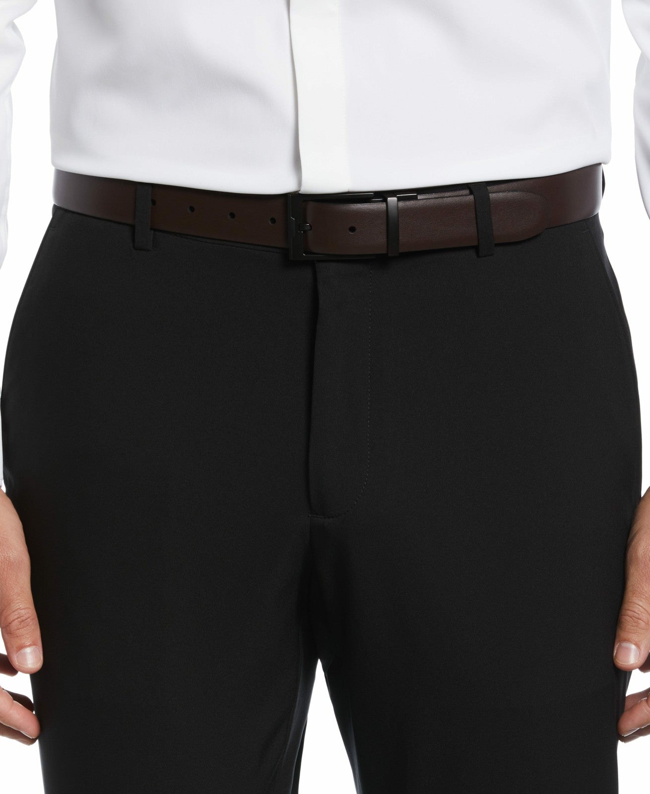 Perry Ellis Suits Cap Reversible Leather Belt