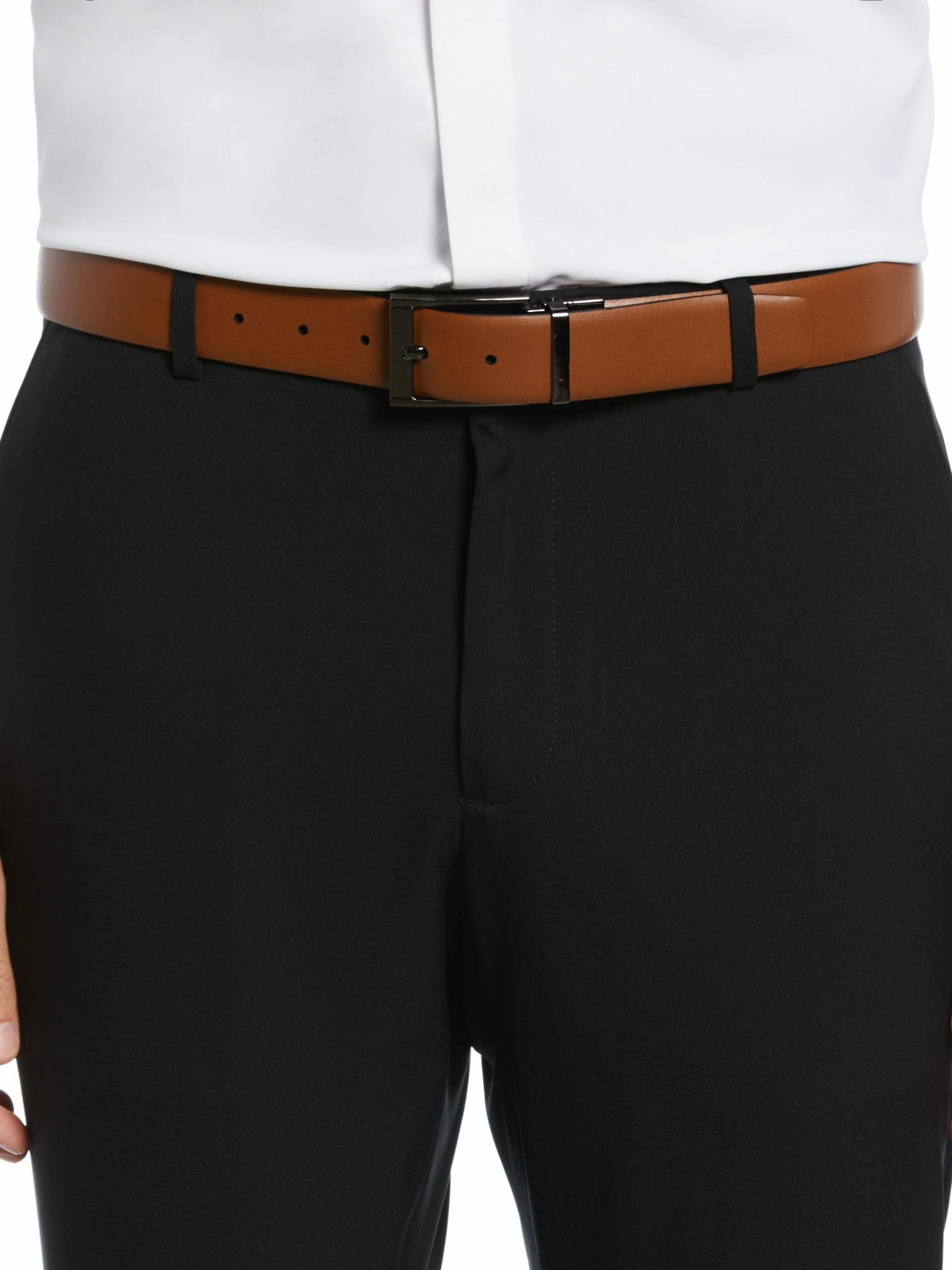 Perry Ellis Suits Reversible Scratch Leather Belt