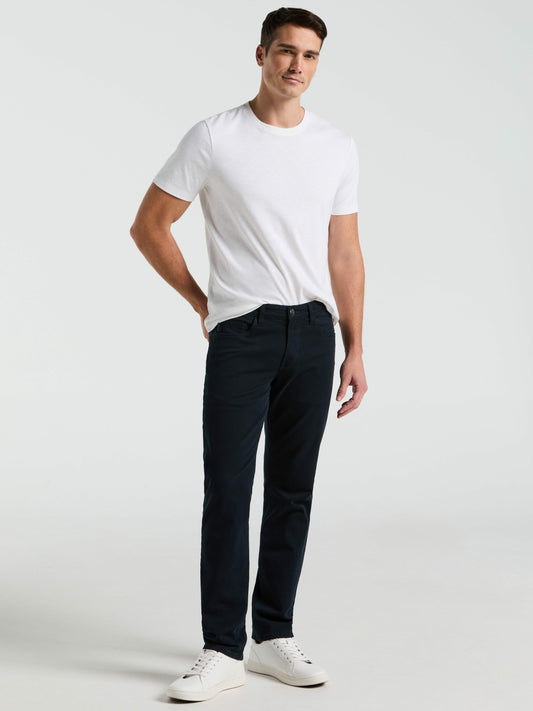 Perry Ellis Clothing Slim Fit Dyed Solid Twill Five Pocket Pant