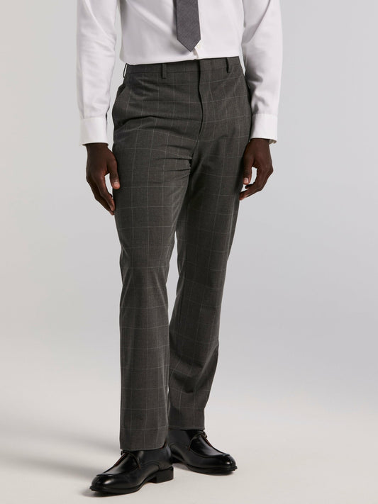 Perry Ellis Clothing Slim Fit Windowpane Suit Pant