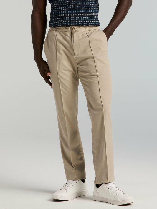 Perry Ellis Clothing Slim Fit Linen Blend Drawstring Pants