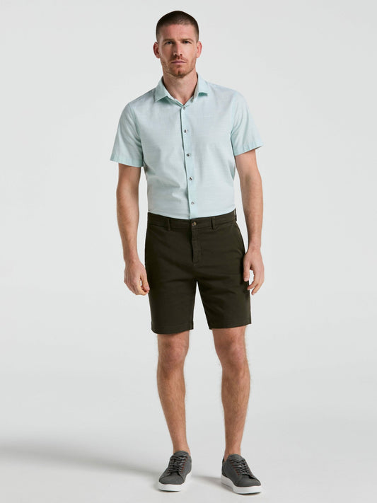 Perry Ellis Clothing 8" Flat Front Garment Dyed Short