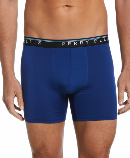 Perry Ellis Clothing|Shoes 4 Pack Assorted Microfiber Boxer Brief