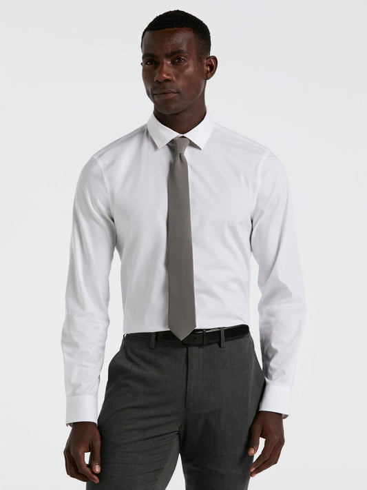 Perry Ellis Clothing Dobby Cotton Stretch Slim Fit Shirt
