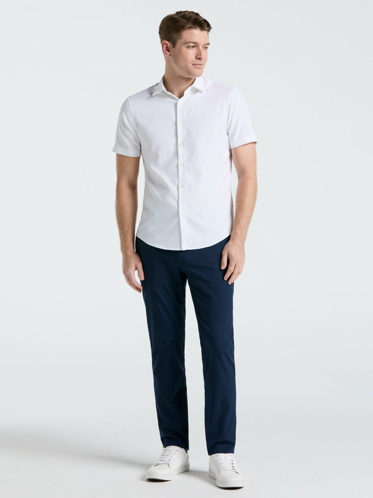 Perry Ellis Clothing Slim Fit Total Stretch Solid Shirt