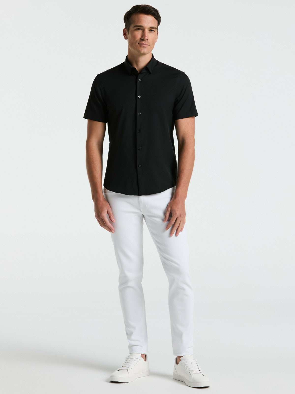 Perry Ellis Clothing Slim Fit Total Stretch Solid Shirt