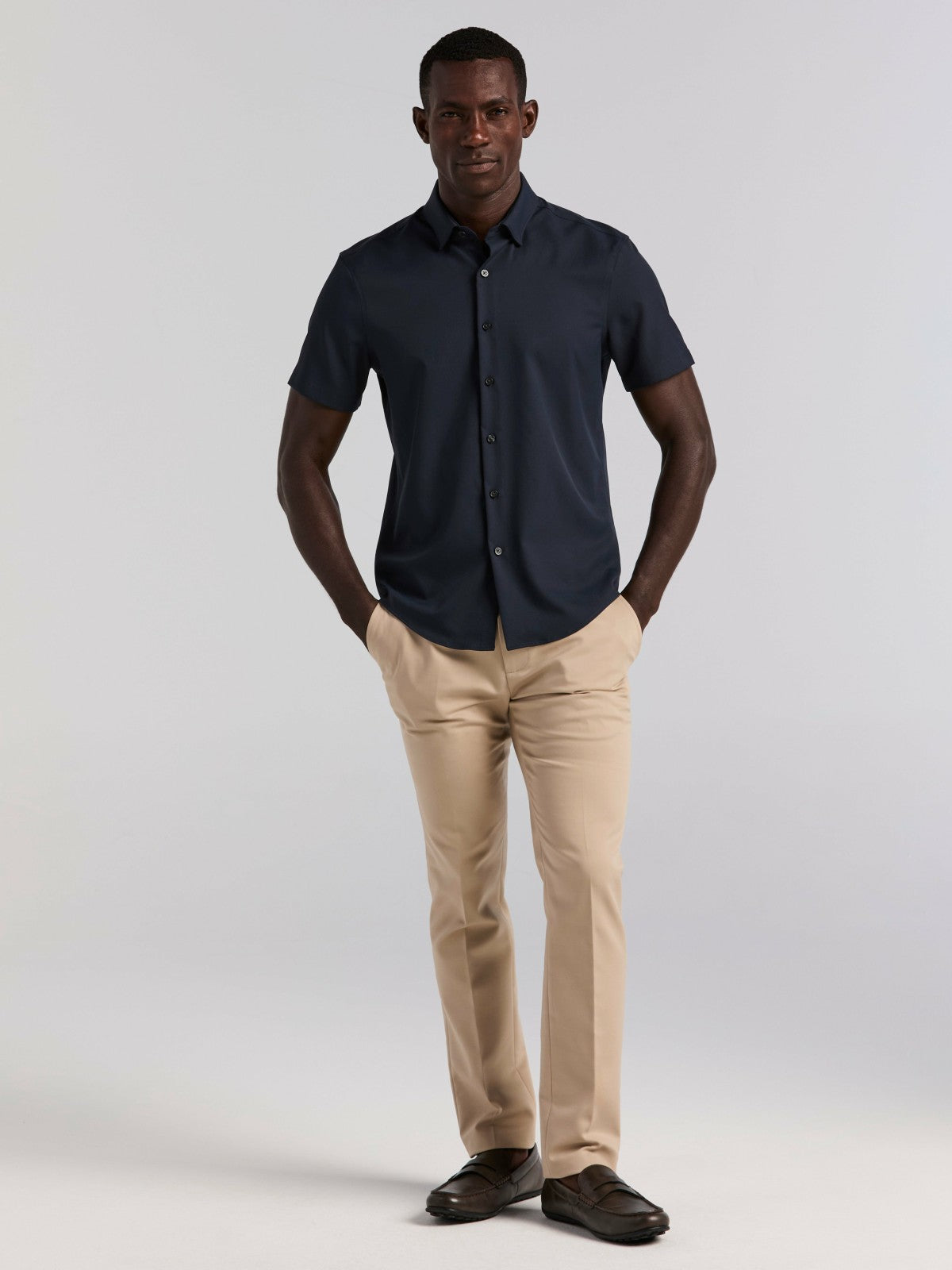 Perry Ellis Clothing Slim Fit Total Stretch Solid Shirt