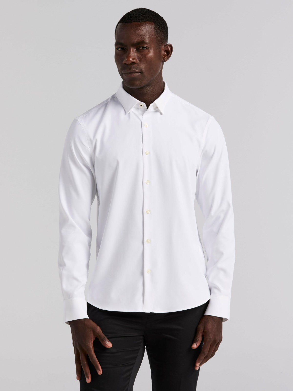 Perry Ellis Clothing Untucked Total Stretch Slim Fit Shirt