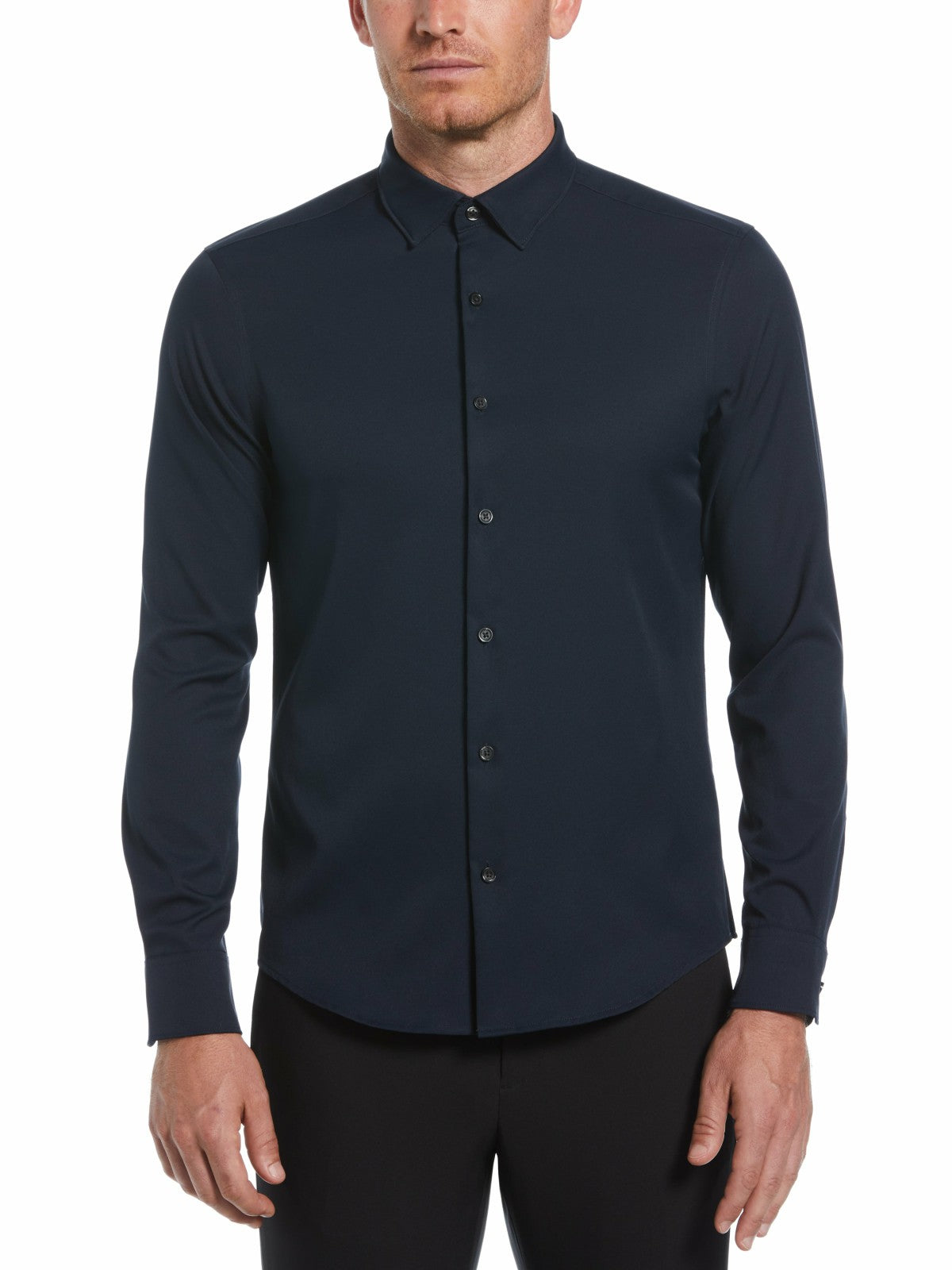 Perry Ellis Clothing Untucked Total Stretch Slim Fit Shirt