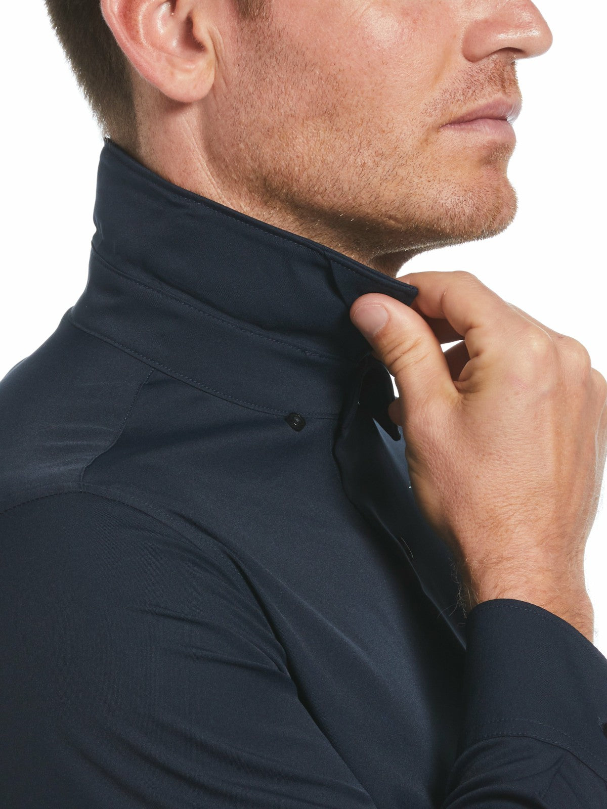 Perry Ellis Clothing Untucked Total Stretch Slim Fit Shirt