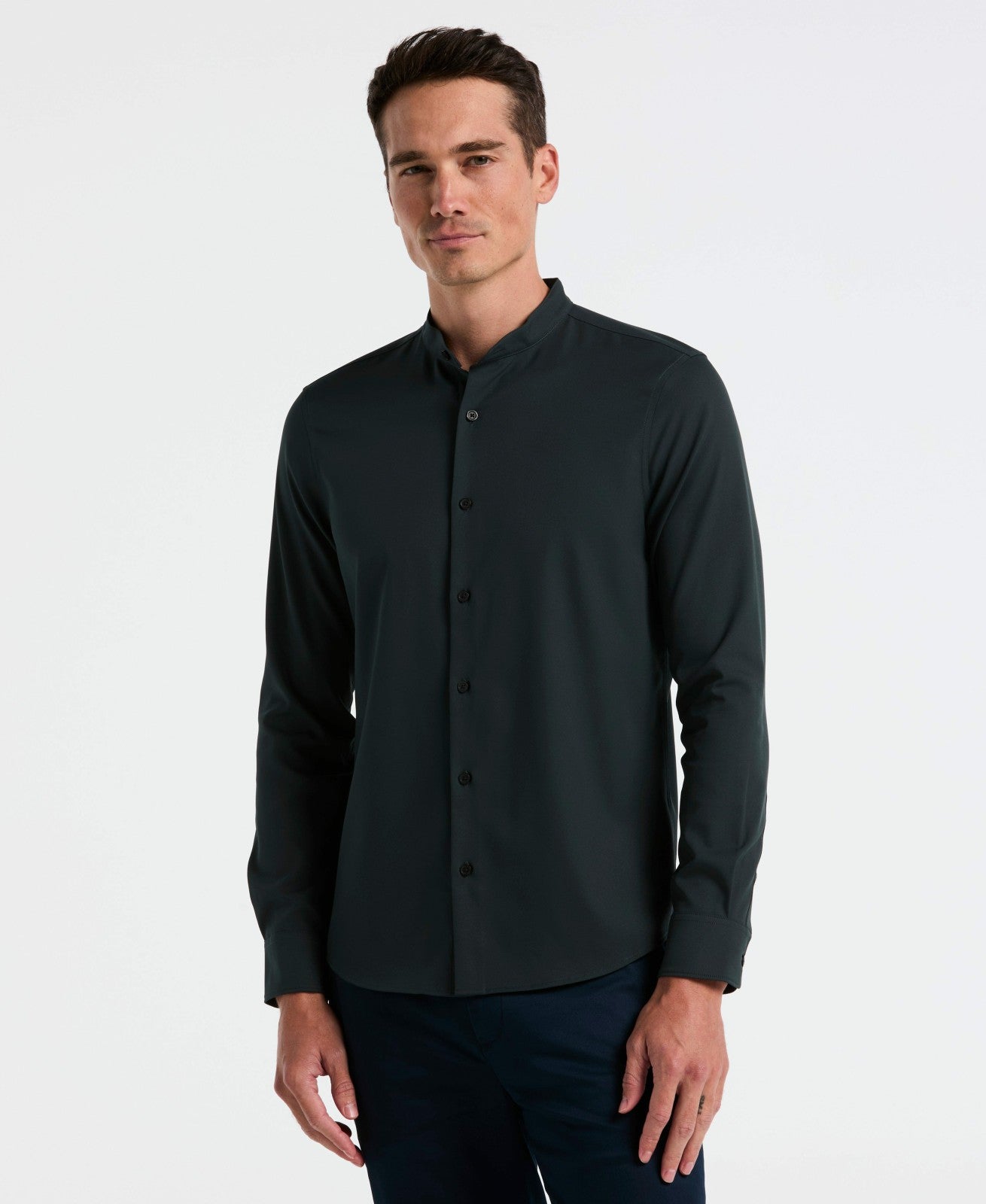 Perry Ellis Clothing Untucked Total Stretch Slim Fit Shirt