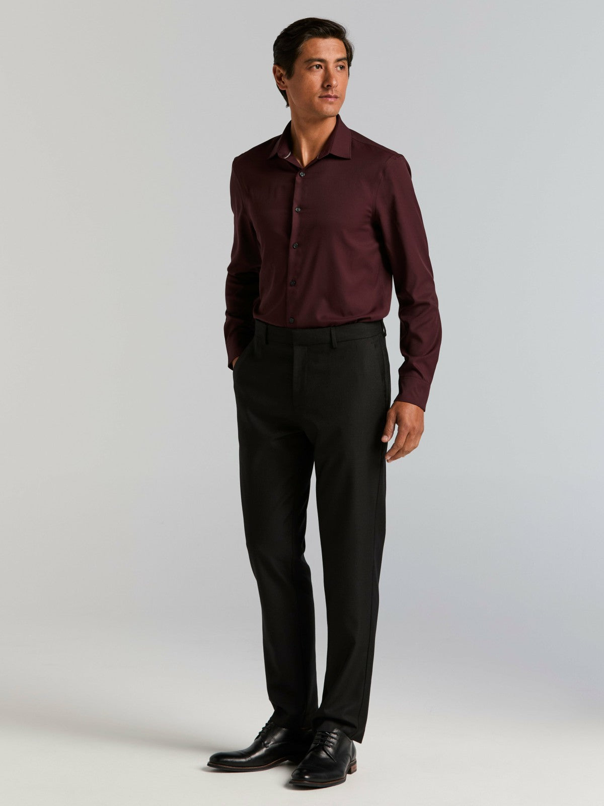 Perry Ellis Clothing Untucked Total Stretch Slim Fit Shirt