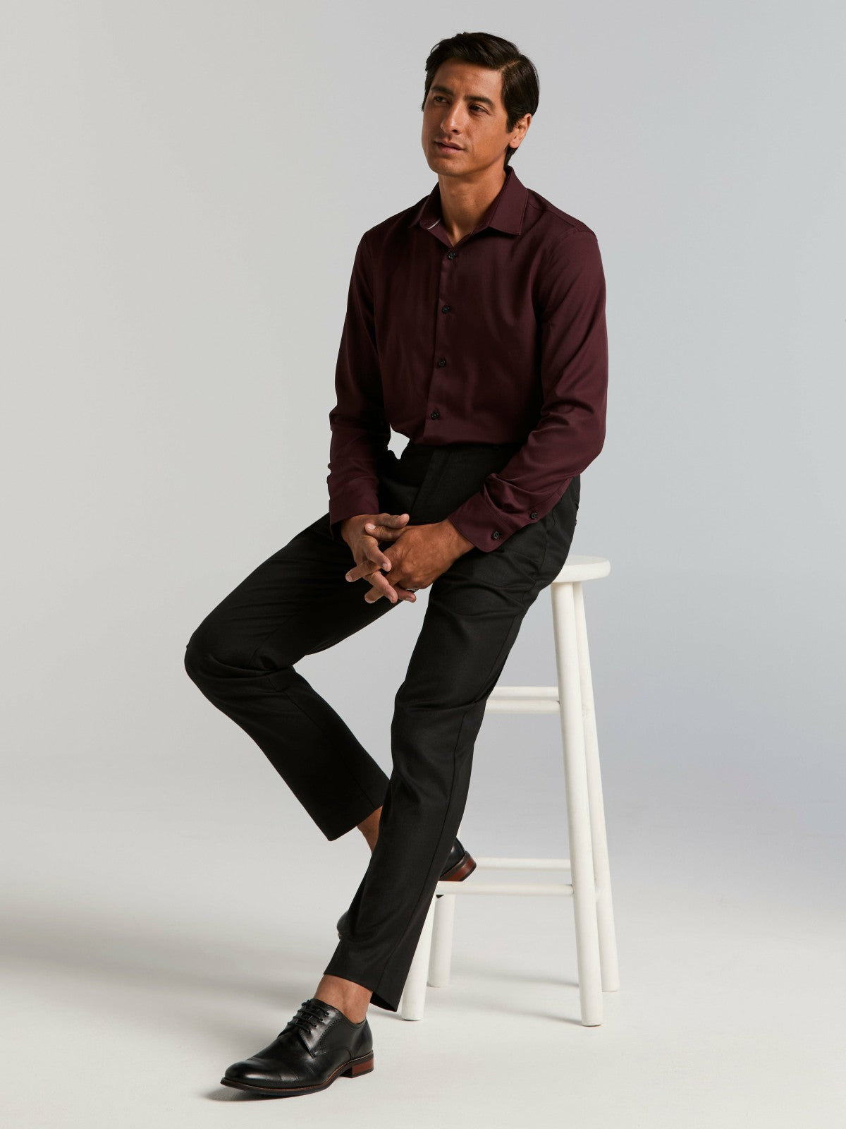 Perry Ellis Clothing Untucked Total Stretch Slim Fit Shirt