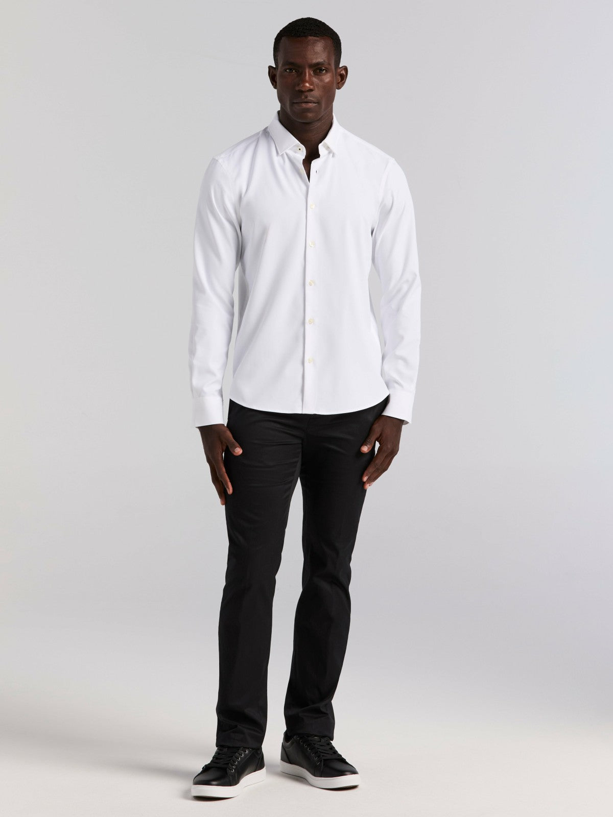 Perry Ellis Clothing Untucked Total Stretch Slim Fit Shirt