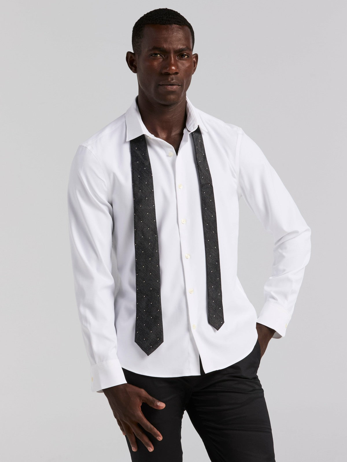 Perry Ellis Clothing Untucked Total Stretch Slim Fit Shirt