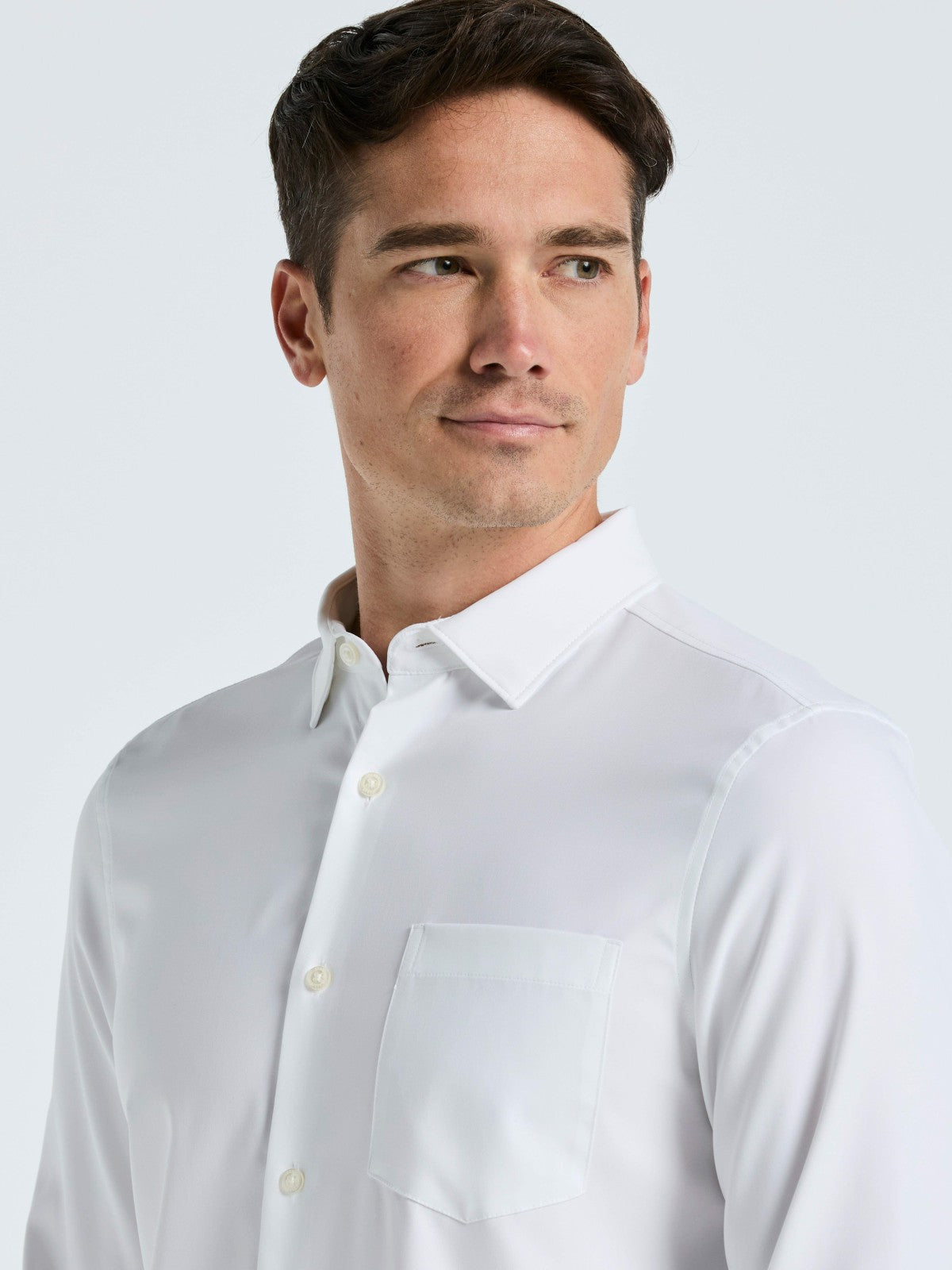 Perry Ellis Clothing Untucked Total Stretch Slim Fit Solid Shirt