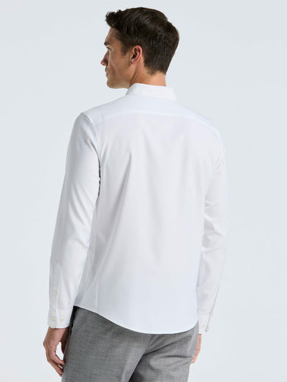Perry Ellis Clothing Untucked Total Stretch Slim Fit Solid Shirt